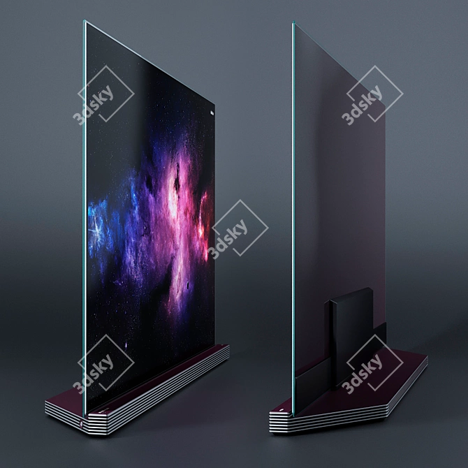 LG OLED65G6V: Flagship 3D OLED TV 3D model image 3