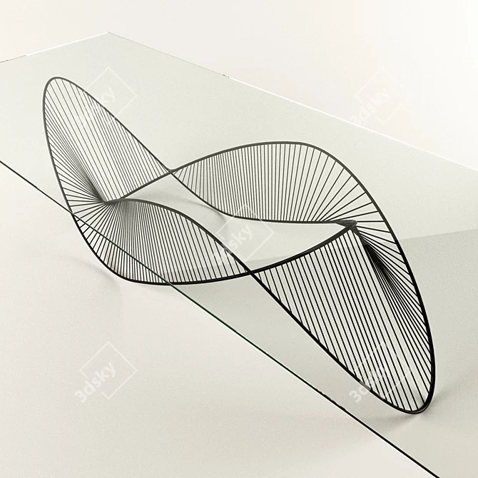 Spiral Structure Dining Set 3D model image 2
