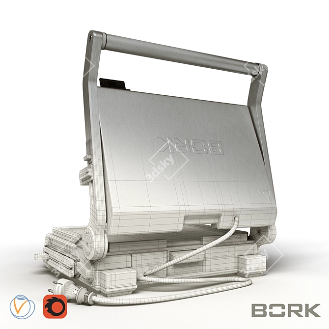 BORK G802 Grill: Compact and Powerful 3D model image 3