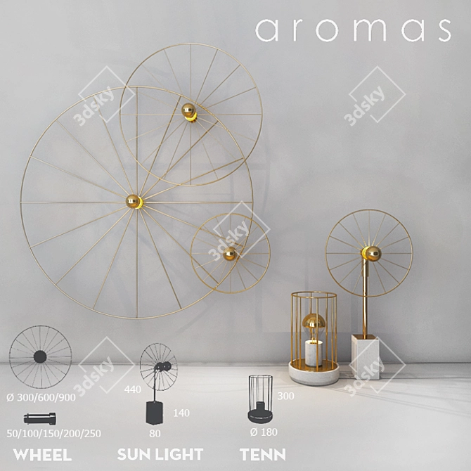 Illuminate your space with Aromas 3D model image 1