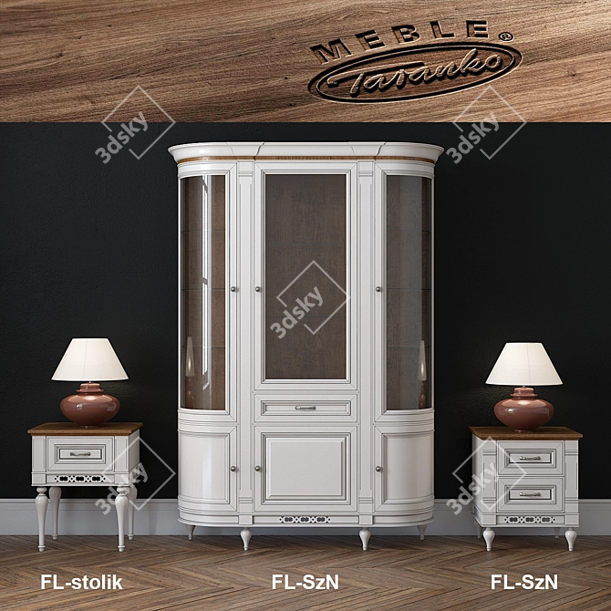 Elegant Florencja Furniture Set 3D model image 1