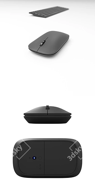 Title: Microsoft Designer: Enhanced Keyboard & Mouse Set 3D model image 3