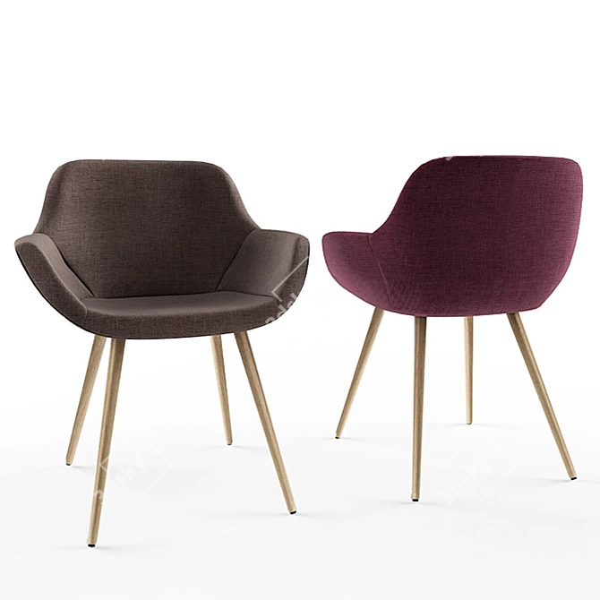 Stylish Calligaris Igloo Chair 3D model image 2