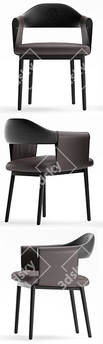 Elegant Trussardi Casa Chair 3D model image 2