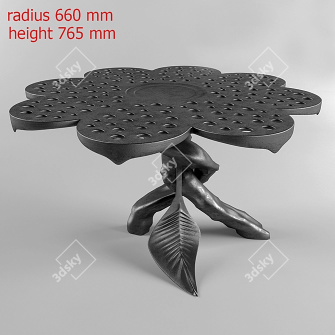 2013 Garden Furniture Set 3D model image 3