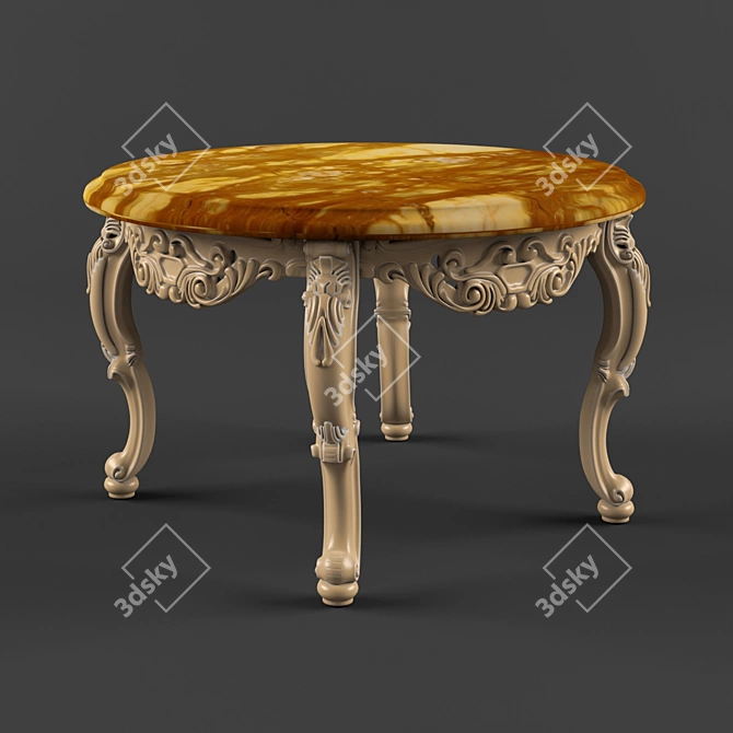 Elegant La Contessina Table 3D model image 1