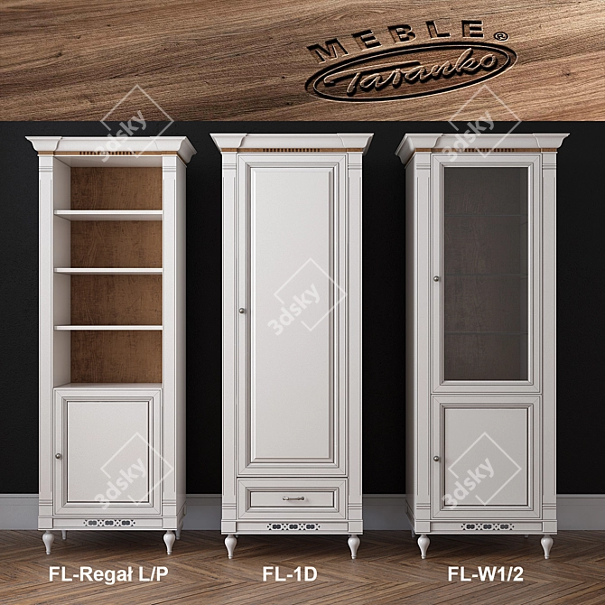 Elegant Florencja Furniture Set 3D model image 1