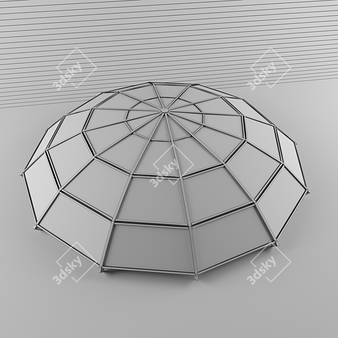 Schuco Dome Segment: Stylish Glass Elegance 3D model image 2