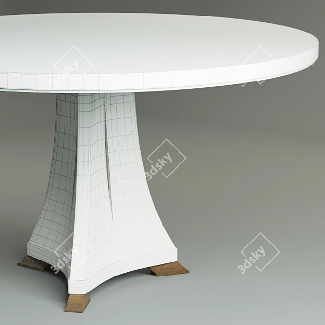 Elegant Round Dining Table - Christopher Guy Celine 3D model image 2