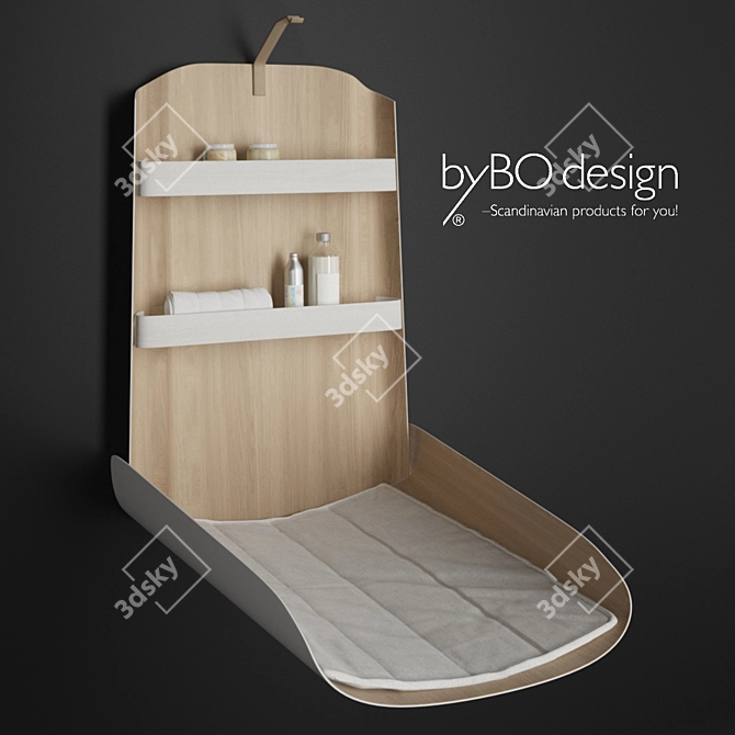 Nathi Wall Changing Table 3D model image 1