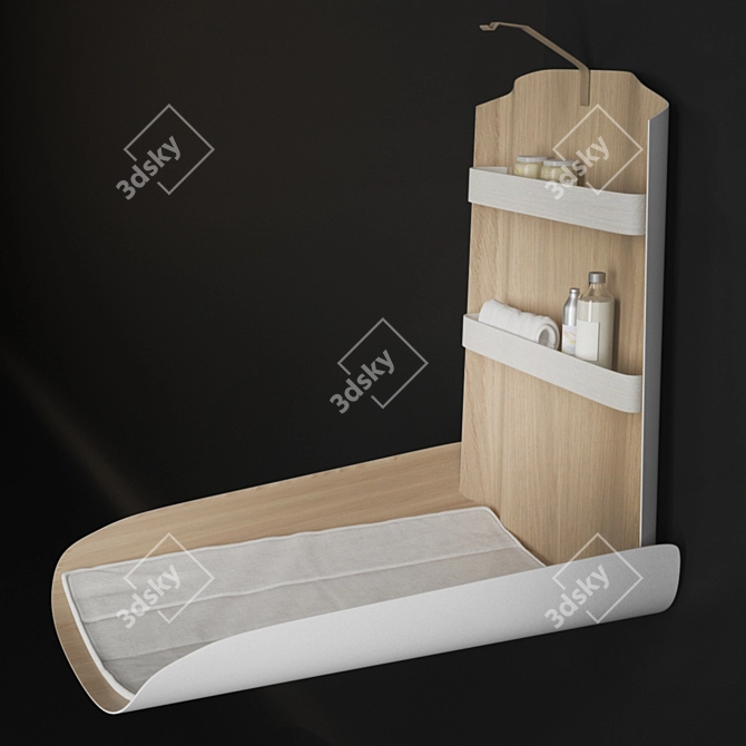 Nathi Wall Changing Table 3D model image 2