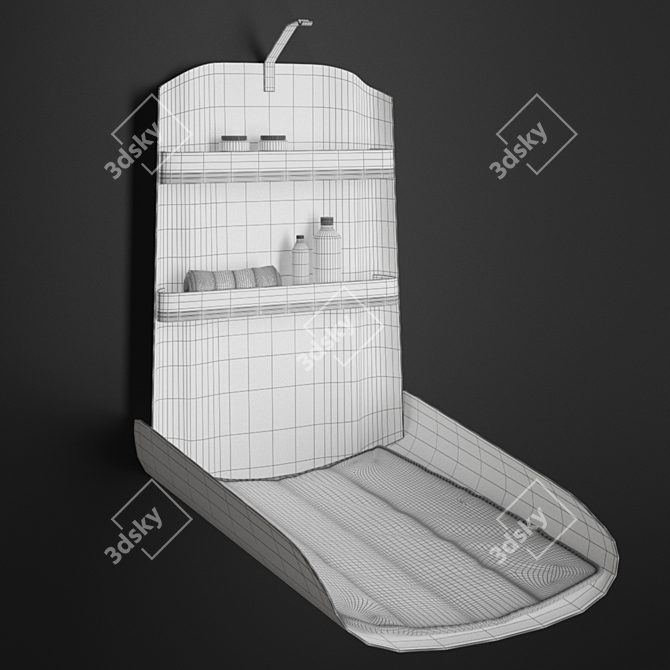 Nathi Wall Changing Table 3D model image 3