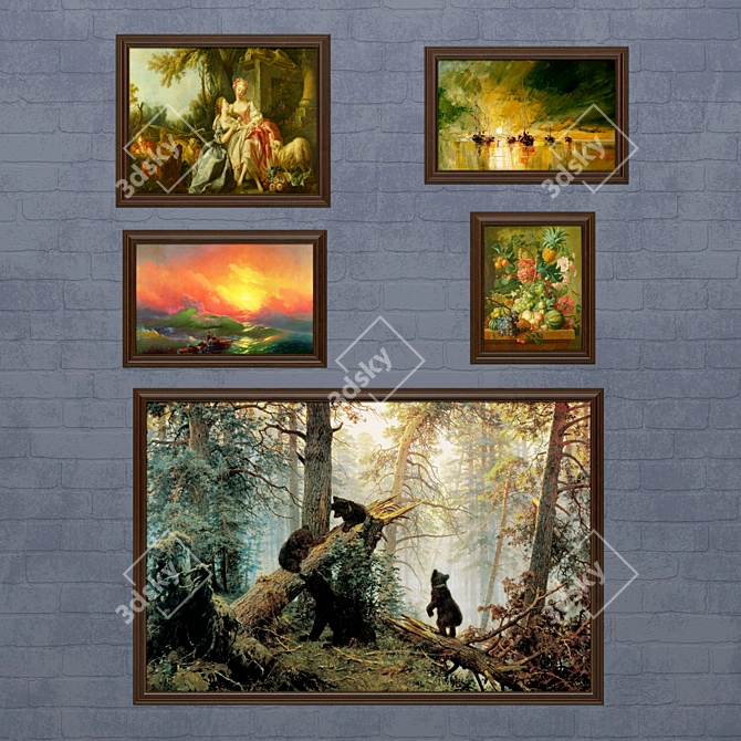 Classic Art Collection 3D model image 2