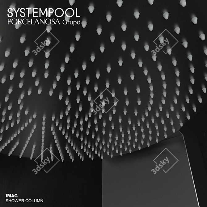 Imag Shower Column: Sleek Design 3D model image 3