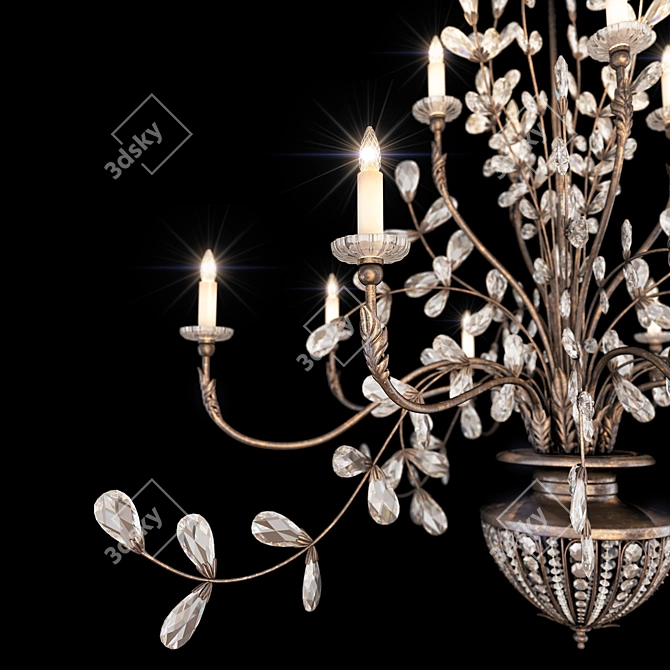 Enchanting Dreamlight Chandelier 3D model image 3