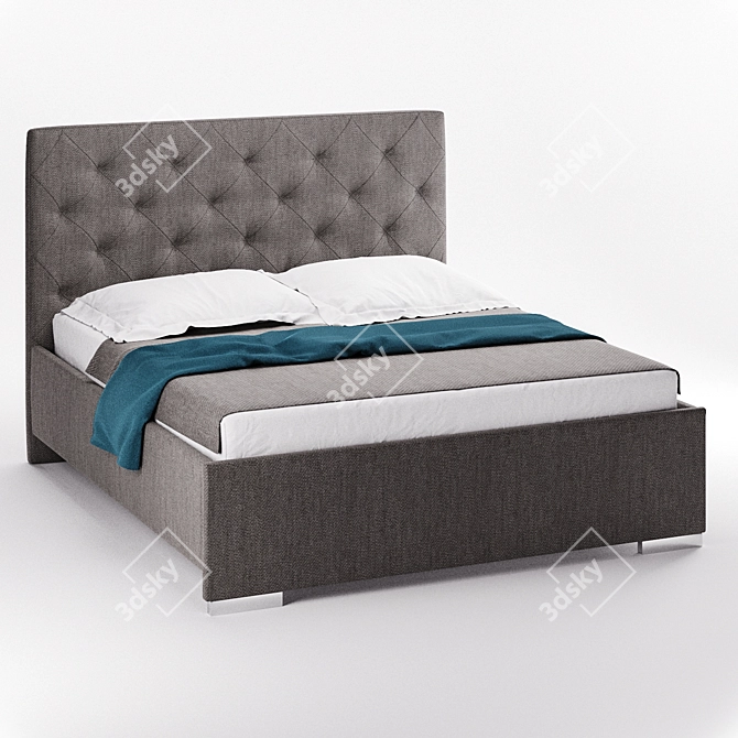 Luxurious We-Tec Lujza Bed 3D model image 1