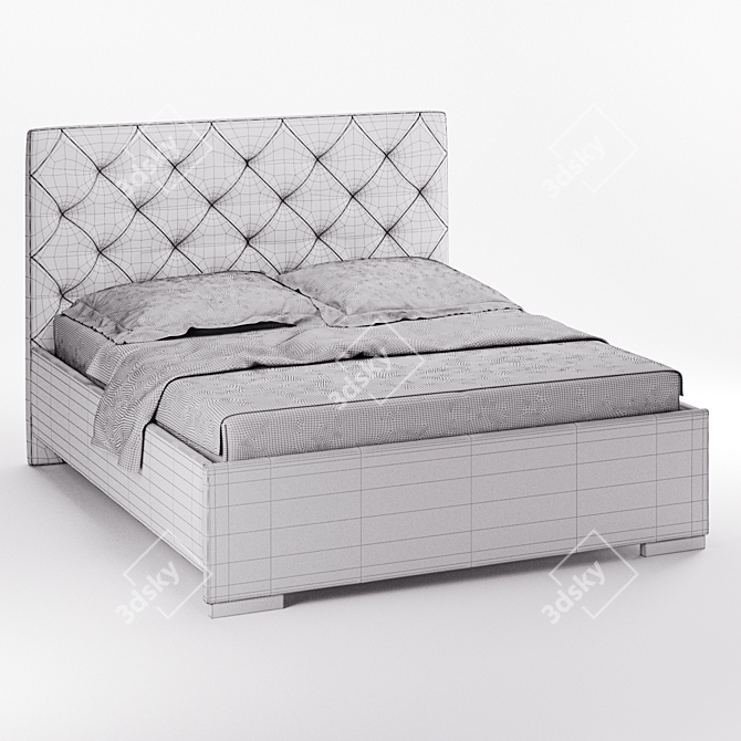 Luxurious We-Tec Lujza Bed 3D model image 2