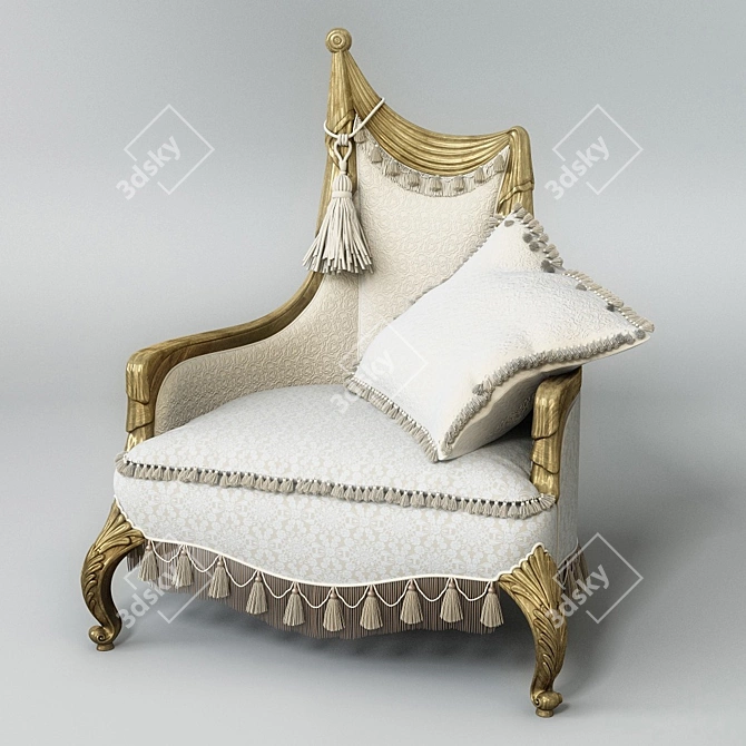 Elegant Jumbo Classic Chair 3D model image 1