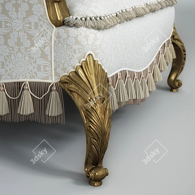 Elegant Jumbo Classic Chair 3D model image 2