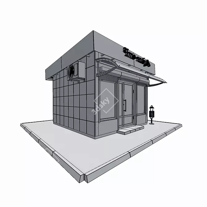 Dual Texture Pavilion 3D model image 3