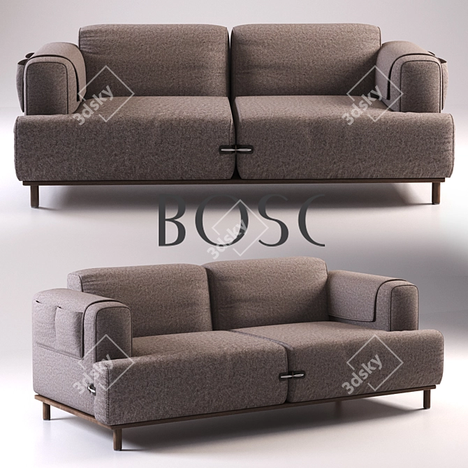 CozyMod Duffle: Versatile, Stylish Sofa 3D model image 1