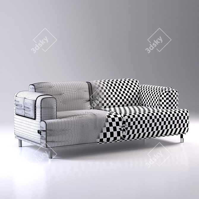 CozyMod Duffle: Versatile, Stylish Sofa 3D model image 3