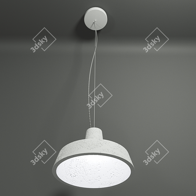 Ethereal Gypsum Lamp 3D model image 1