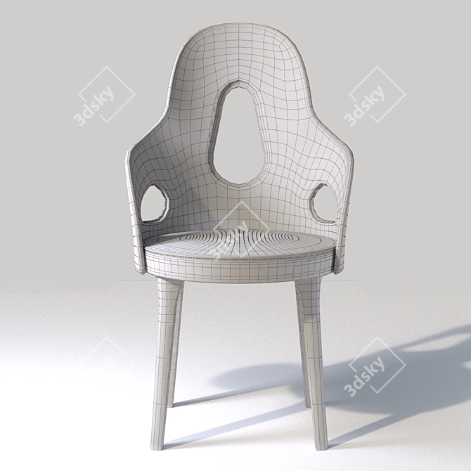 DORA 50011 Giorgetti Armchair: Stylish, Elegant, and Comfortable 3D model image 2