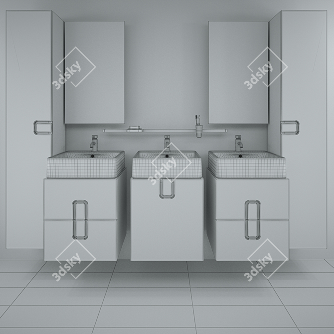 Title: KOLO Twins Furniture Set 3D model image 2