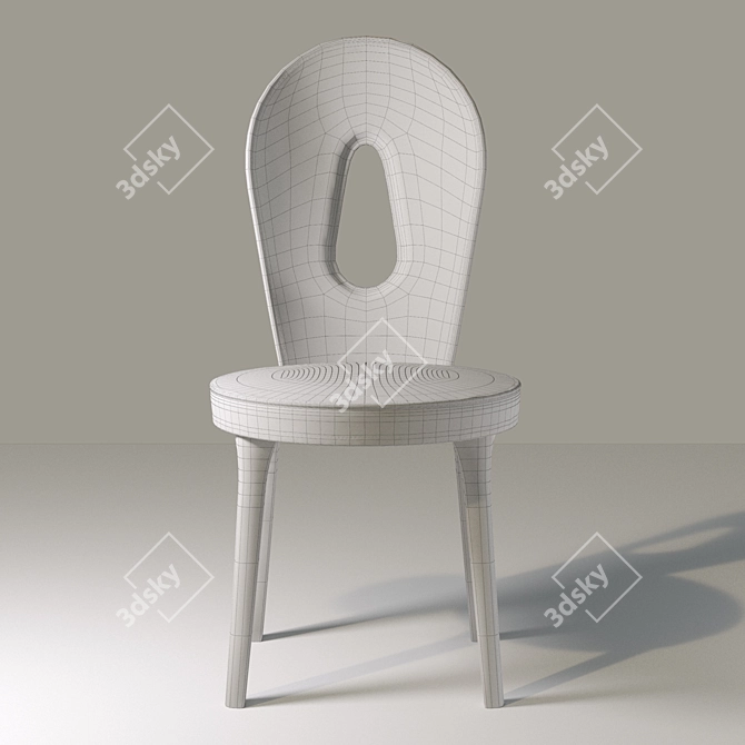 Elegant Dora Chair - Giorgetti 3D model image 2