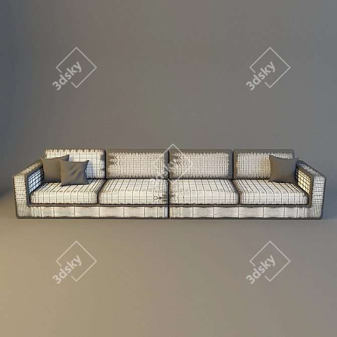 Modern Italian Sofa: Simon 3D model image 3