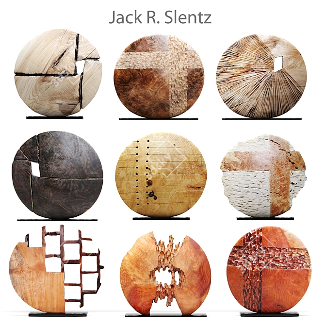 Wooden Sculpture: Jack Slentz 3D model image 1