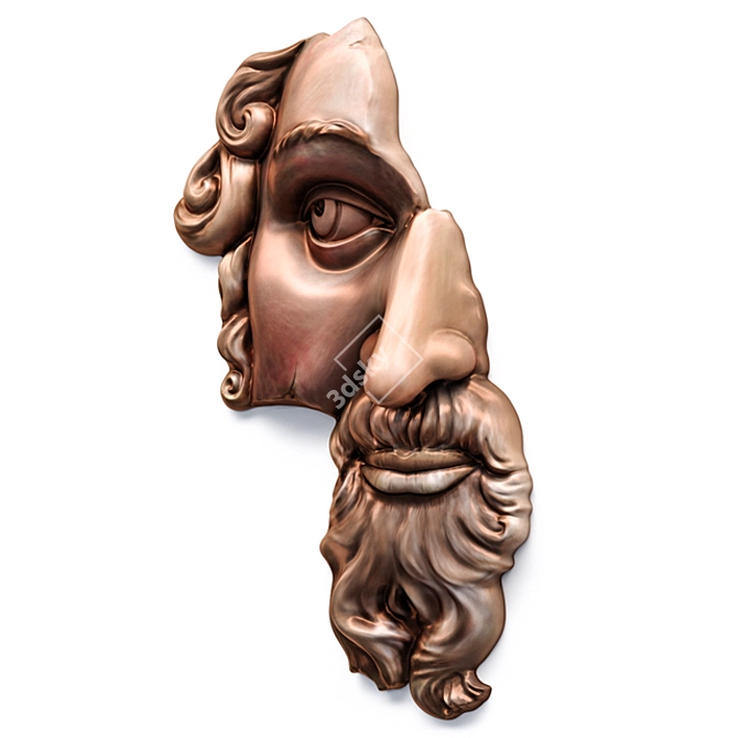 Classic French Sculpture Fragment 3D model image 2