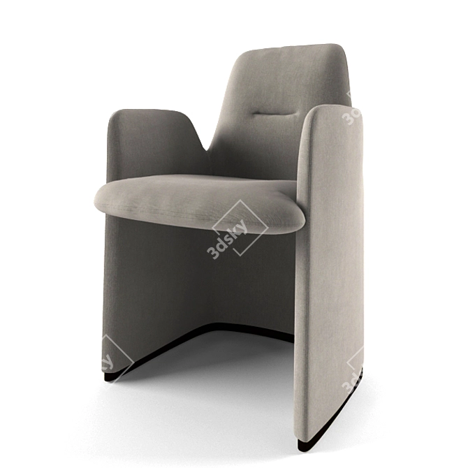 Elegant Poliform Guest Chair 3D model image 1