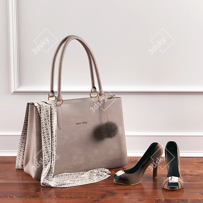 Fashionista Handbag: Trendy, Versatile, 2012 Edition 3D model image 1