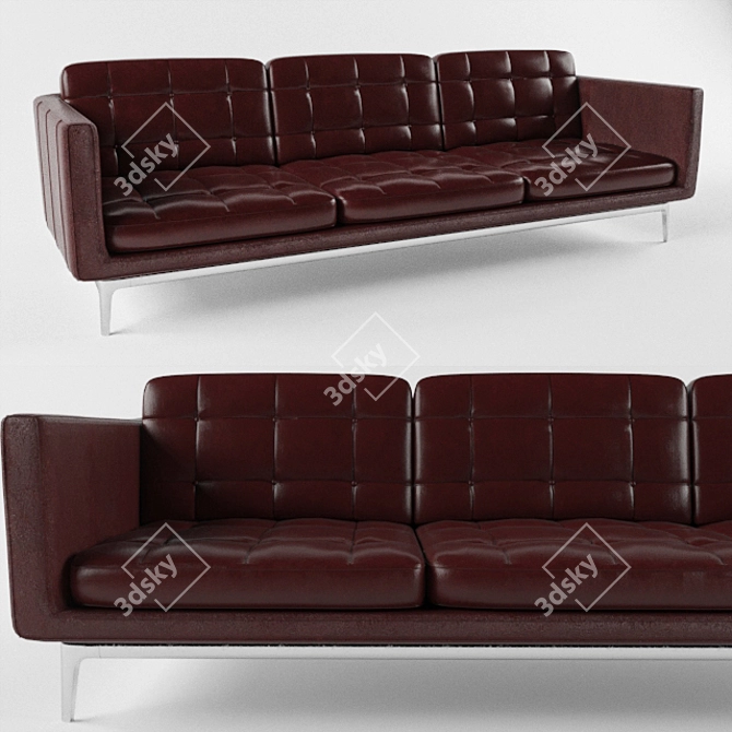 Luxury Comfort Sofa 3D model image 1