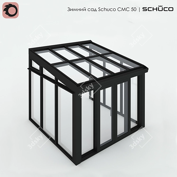 Winter Oasis: Schuco CMC 50 with Pent Roof 3D model image 1