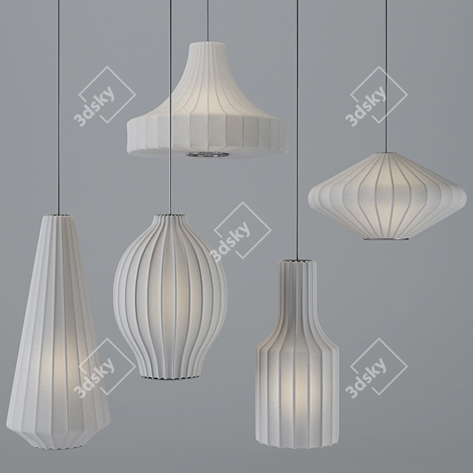 Maxim Cocoon Pendant Light 3D model image 1