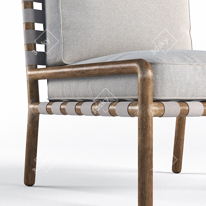 Quigley Lounge Chairs: Timeless Elegance by Samuel Marx 3D model image 2