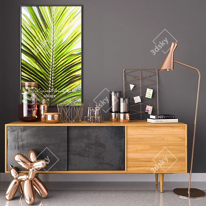 Copper Trend Home Decor Collection 3D model image 1