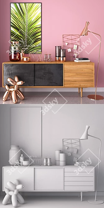 Copper Trend Home Decor Collection 3D model image 3