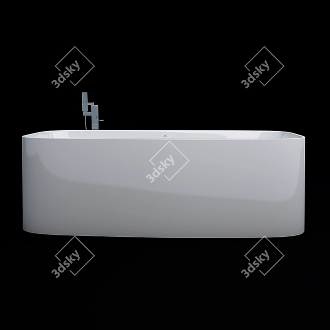 Luxury Detached Bath Set 3D model image 2