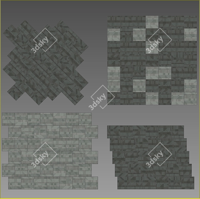 Mindful Play Think: Shaw Carpet Tiles 3D model image 3