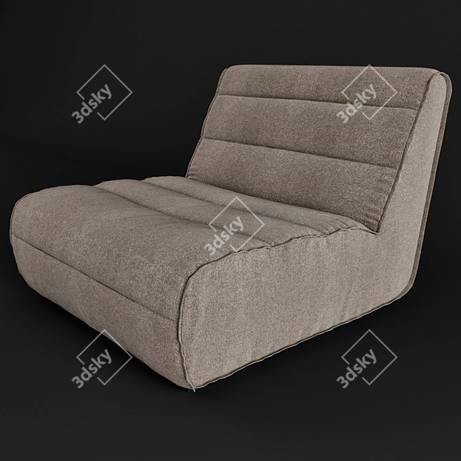 Nomad Modular Outdoor Sofa 3D model image 1