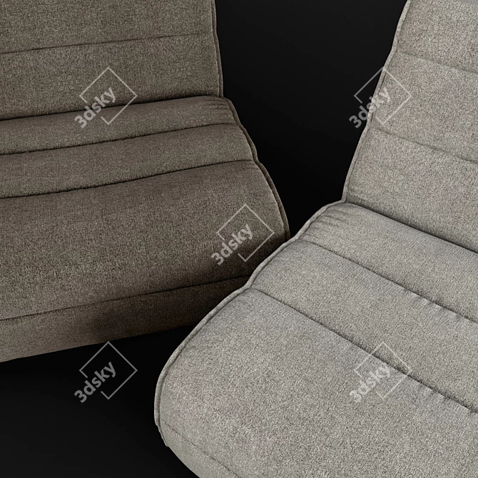 Nomad Modular Outdoor Sofa 3D model image 2