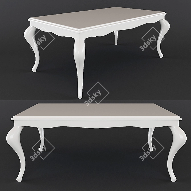 Elegant Classic Table 3D model image 1