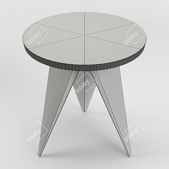 Elegant Oak Coffee Table 3D model image 3