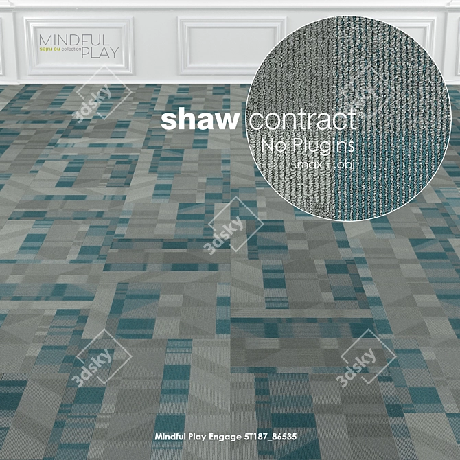 Playfully Engage with Shaw Carpet 3D model image 2