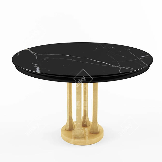 Sleek Modern Coffee Table Set 3D model image 2