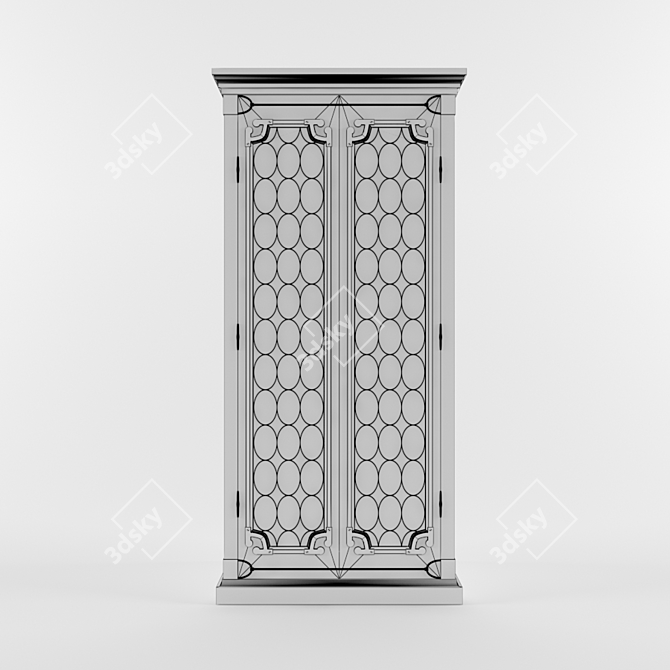 Elegant Windsor Cabinet: Unparalleled Style 3D model image 3